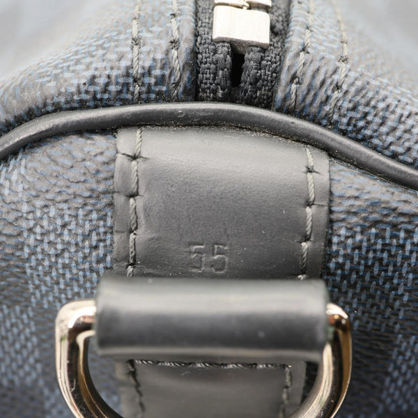 LOUIS VUITTON Keepall 55 Bandouliere Damier Cobalt Travel Bag Navy Blue
