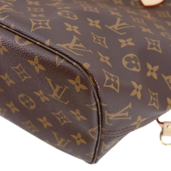 LOUIS VUITTON Neverfull MM Monogram Canvas Tote Bag Brown