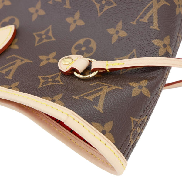 LOUIS VUITTON Neverfull MM Monogram Canvas Tote Bag Brown