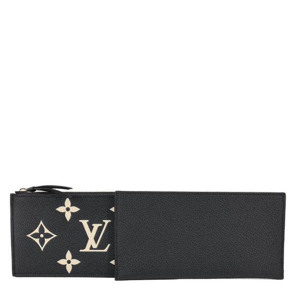 LOUIS VUITTON Pochette Monogram Empreinte Leather Insert Card Holder Black