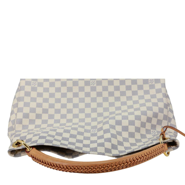 LOUIS VUITTON Artsy MM Damier Azur Hobo Bag White