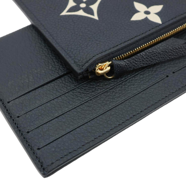 LOUIS VUITTON Pochette Monogram Empreinte Leather Insert Card Holder Black