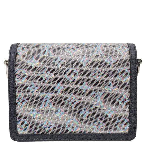 LOUIS VUITTON Dauphine Mini Damier Monogram LV Pop Crossbody Bag Navy Blue