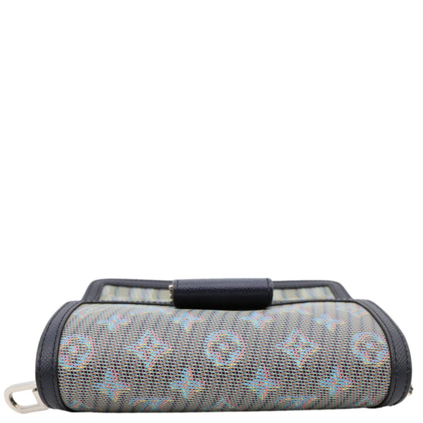 LOUIS VUITTON Dauphine Mini Damier Monogram LV Pop Crossbody Bag Navy Blue