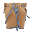 FENDI Mon Tresor Mini Leather Drawstring Bucket Bag Brown