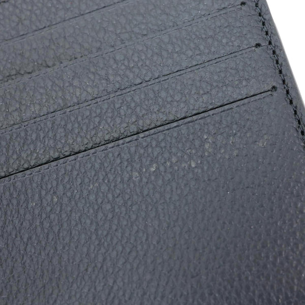 LOUIS VUITTON Pochette Monogram Empreinte Leather Insert Card Holder Black