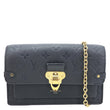 LOUIS VUITTON Vavin Monogram Empreinte Chain Shoulder Bag Black