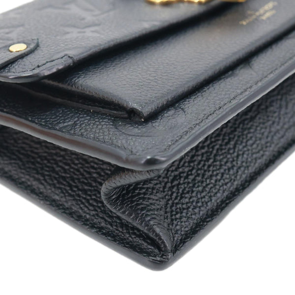 LOUIS VUITTON Vavin Monogram Empreinte Chain Shoulder Bag Black