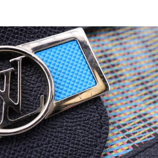 LOUIS VUITTON Dauphine Mini Damier Monogram LV Pop Crossbody Bag Navy Blue