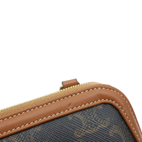 CELINE Triomphe Canvas Clutch On Chain Brown