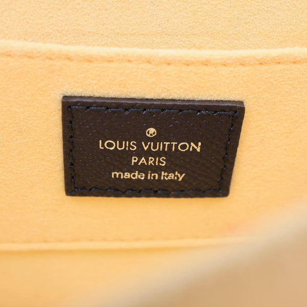 LOUIS VUITTON Dauphine Mini Damier Monogram LV Pop Crossbody Bag Navy Blue