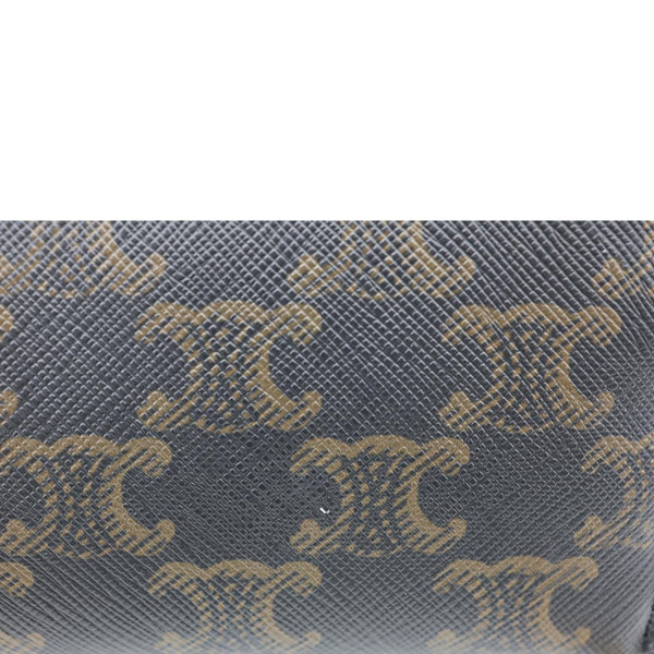 CELINE Triomphe Canvas Clutch On Chain Brown