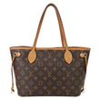 LOUIS VUITTON Neverfull PM Monogram Canvas Tote Bag Brown