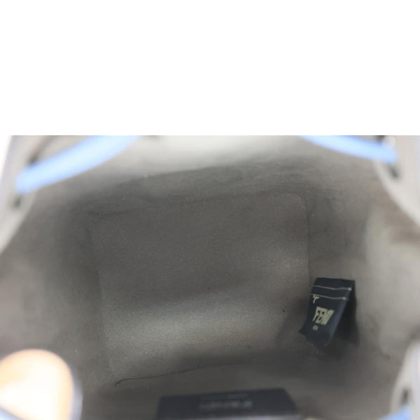 FENDI Mon Tresor Mini Leather Drawstring Bucket Bag Brown