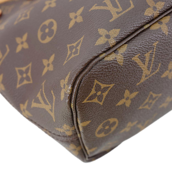 LOUIS VUITTON Neverfull PM Monogram Canvas Tote Bag Brown