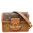 Louis Vuitton Dauphine MM  Brown Monogram Reverse Canvas Shoulder Bag