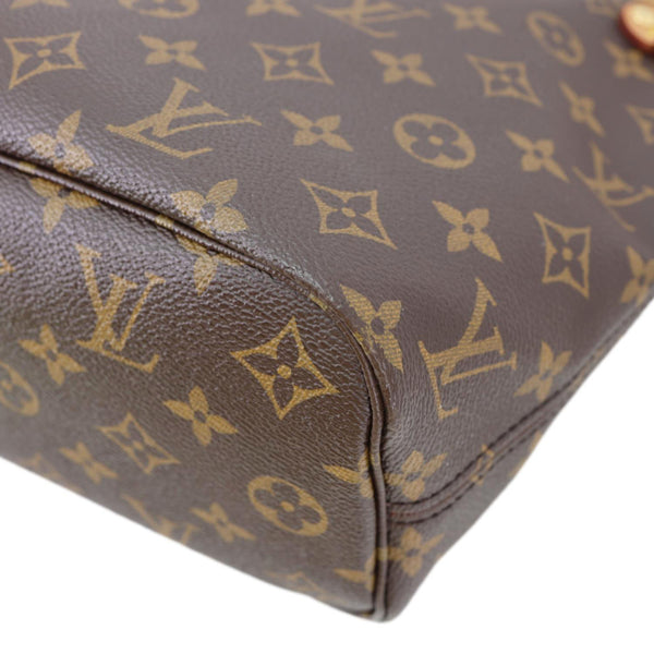 LOUIS VUITTON Neverfull PM Monogram Canvas Tote Bag Brown
