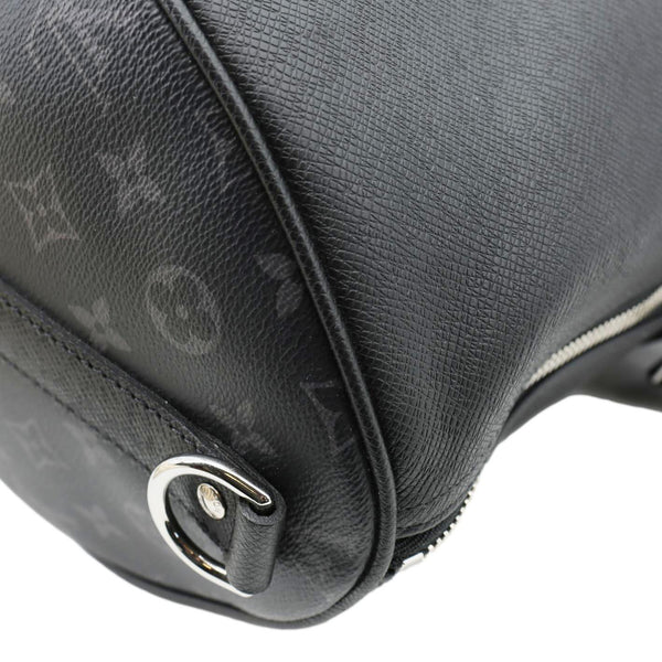 LOUIS VUITTON Keepall 50 Bandouliere Taigarama Travel Bag Black