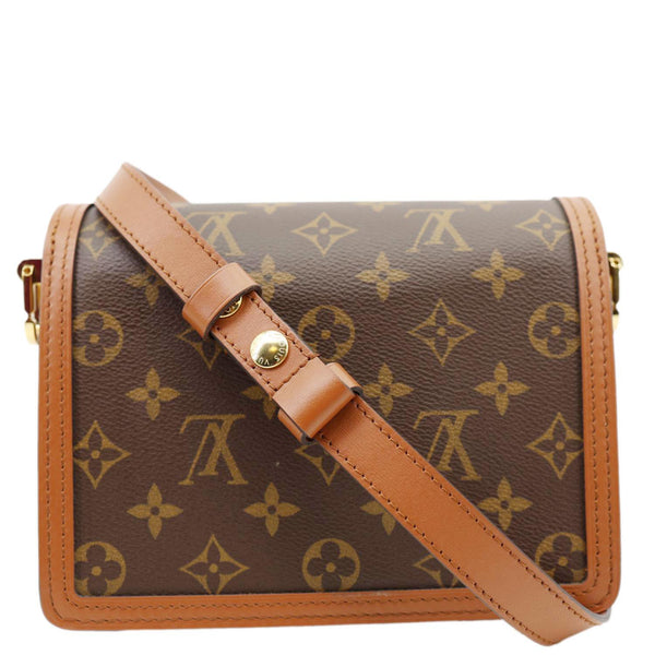 LOUIS VUITTON Dauphine MM Monogram Reverse Canvas Shoulder Bag Brown