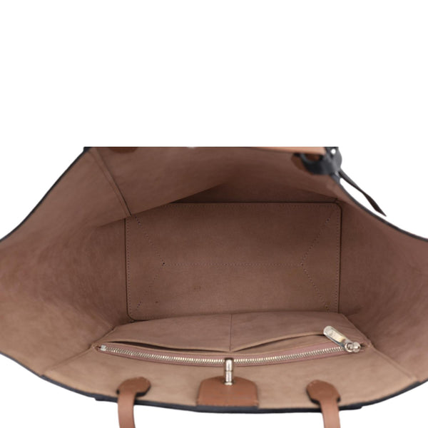 LOUIS VUITTON Lockme Cabas Leather Tote Bag Bois de Rose