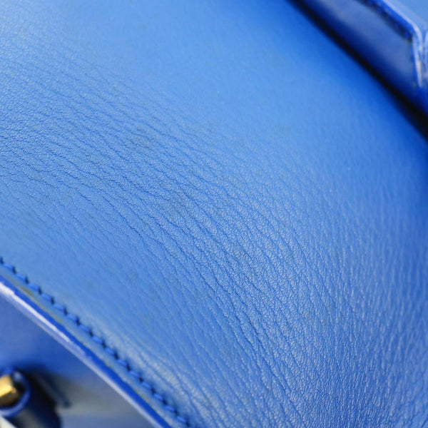 YVES SAINT LAURENT Cabas ChYc Small Leather Crossbody Bag Blue