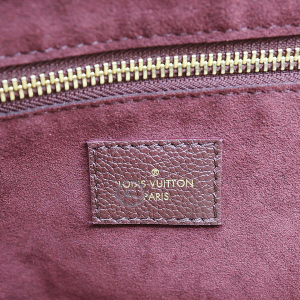 LOUIS VUITTON Neverfull MM Empreinte Leather Tote Shoulder Bag Burgundy