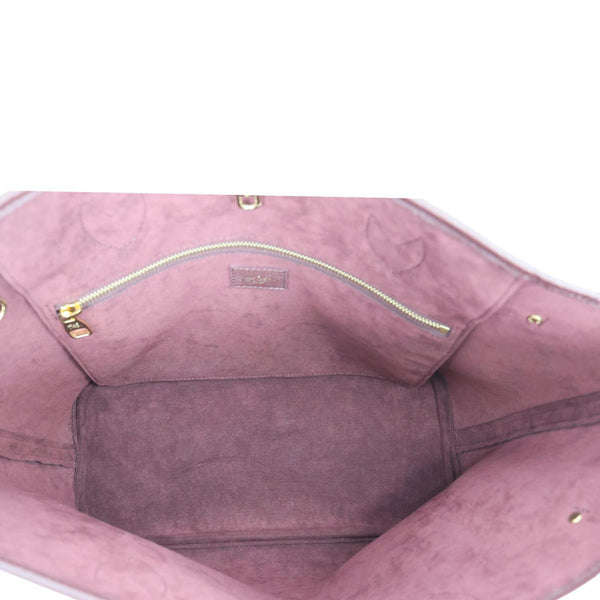 LOUIS VUITTON Neverfull MM Empreinte Leather Tote Shoulder Bag Burgundy