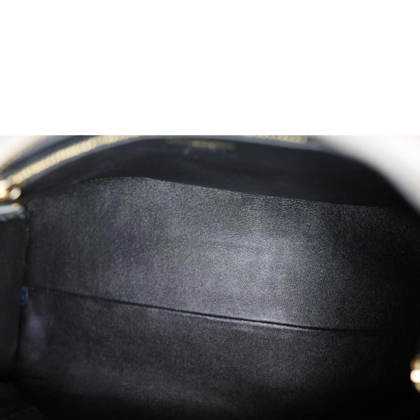 YVES SAINT LAURENT Cabas Baby Leather Tote Shoulder Bag Gray