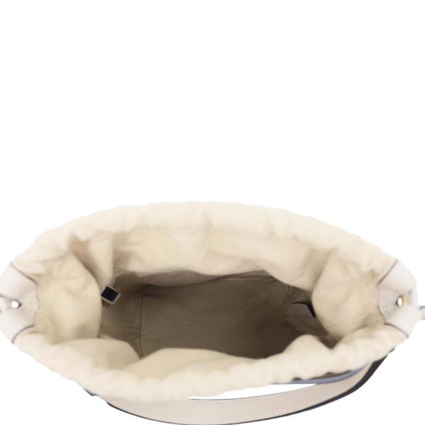 CHLOE Roy Little Horses Embroidered Leather Bucket Bag Beige