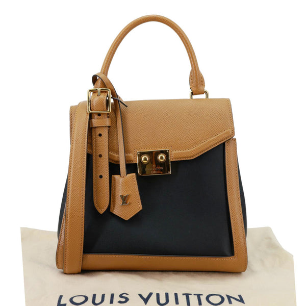 LOUIS VUITTON Arch PM Leather Shoulder Bag Black