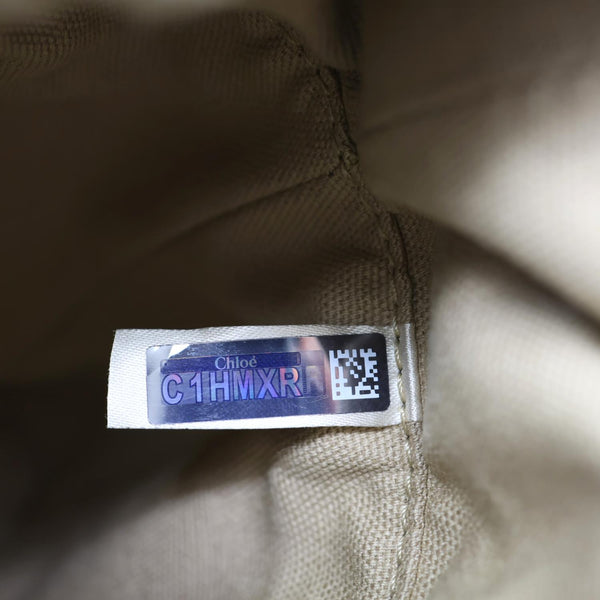 CHLOE Roy Little Horses Embroidered Leather Bucket Bag Beige