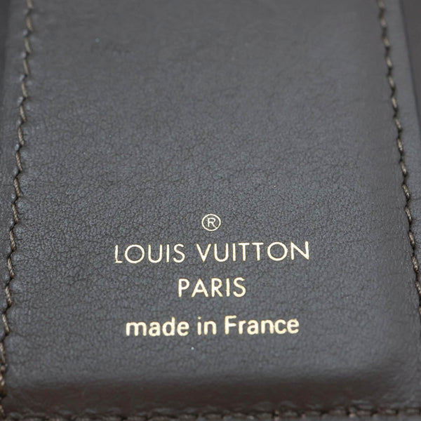 LOUIS VUITTON Capucines Taurillon Compact Leather Wallet Beige