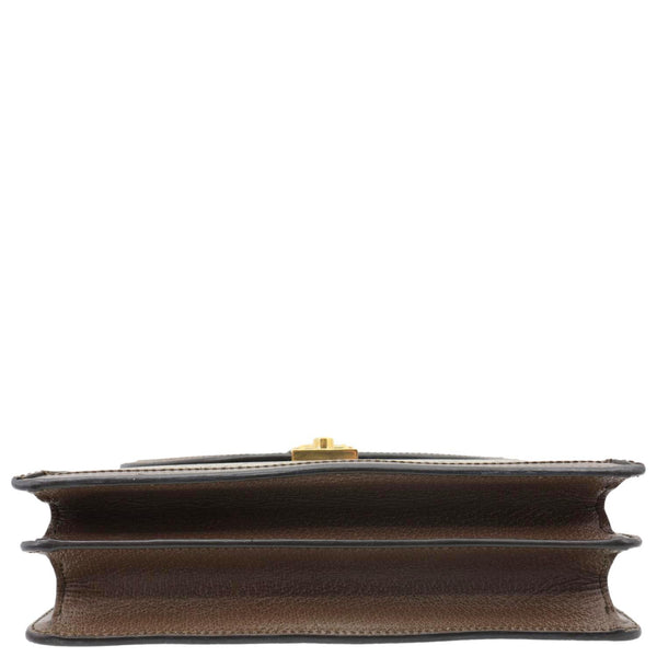GUCCI Ophidia Medium GG Supreme Canvas Web Shoulder Bag Beige 651055