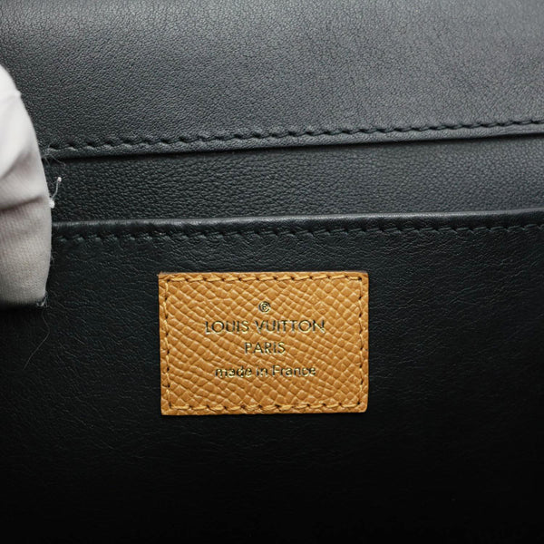 LOUIS VUITTON Arch PM Leather Shoulder Bag Black