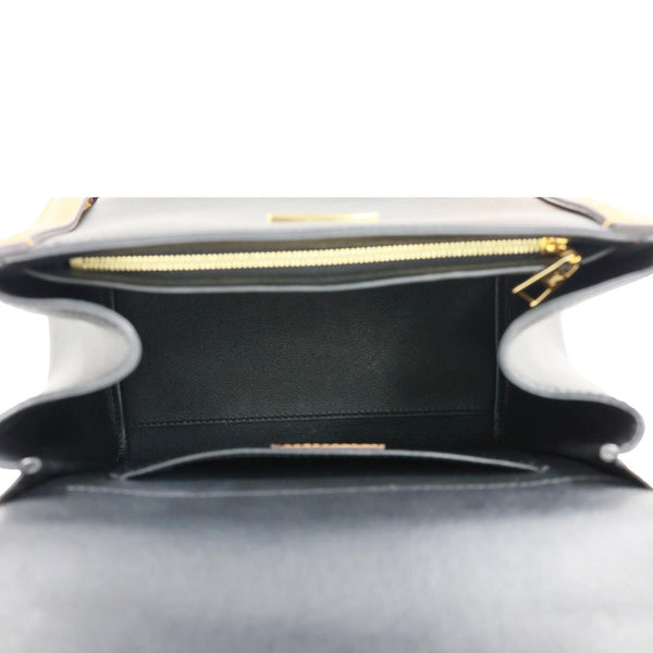 LOUIS VUITTON Arch PM Leather Shoulder Bag Black