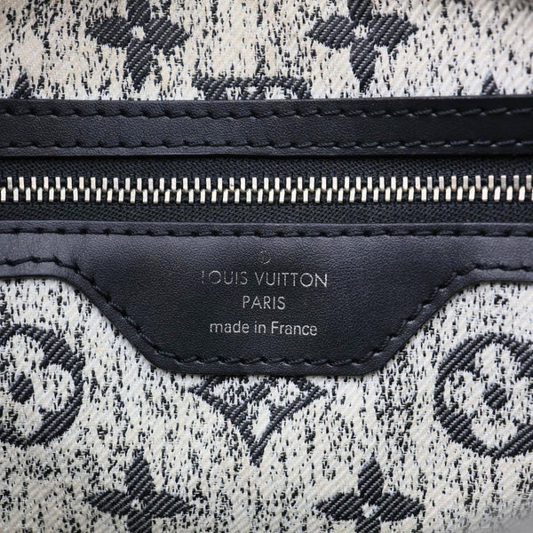 LOUIS VUITTON Speedy 25 Bandouliere Monogram Jacquard Denim Shoulder Bag Grey