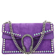 GUCCI Dionysus Small Crystal Embellished Suede Shoulder Bag Purple 400249
