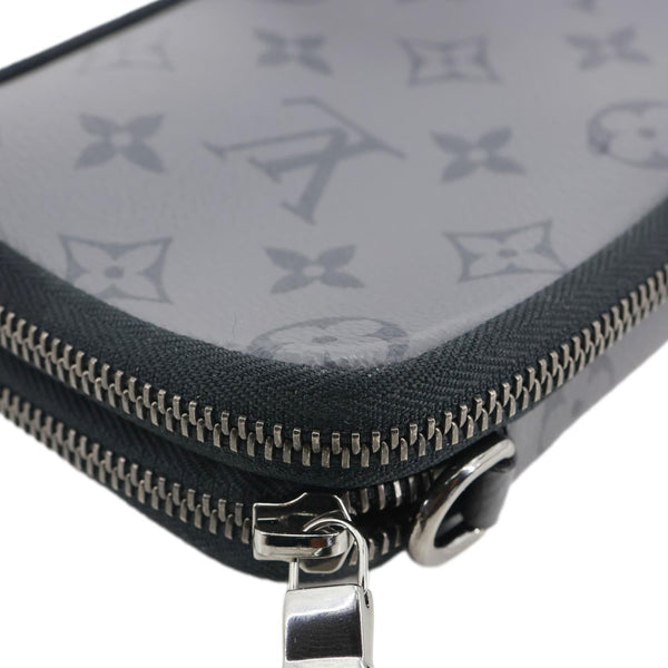 LOUIS VUITTON Double Phone Pouch Reverse Eclipse Monogram Canvas Crossbody Bag Black