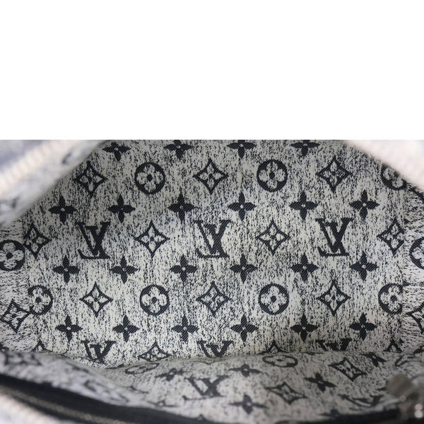 LOUIS VUITTON Speedy 25 Bandouliere Monogram Jacquard Denim Shoulder Bag Grey