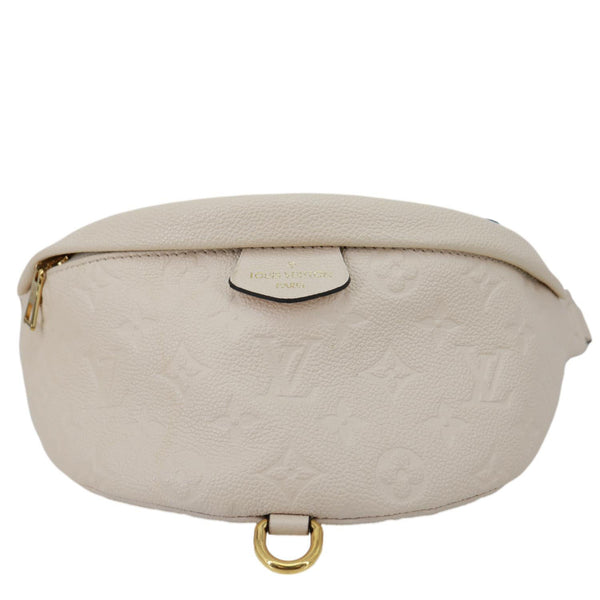 LOUIS VUITTON Monogram Empreinte Leather Bumbag Cream