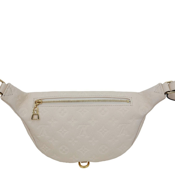 LOUIS VUITTON Monogram Empreinte Leather Bumbag Cream
