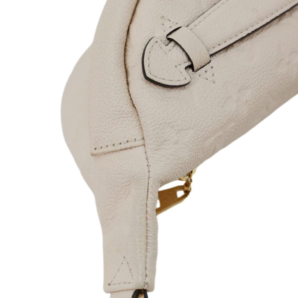 LOUIS VUITTON Monogram Empreinte Leather Bumbag Cream
