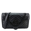 GUCCI GG Marmont Small Matelasse Leather Crossbody Bag Black 443497