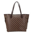 LOUIS VUITTON Neverfull MM Damier Ebene Tote Bag Brown