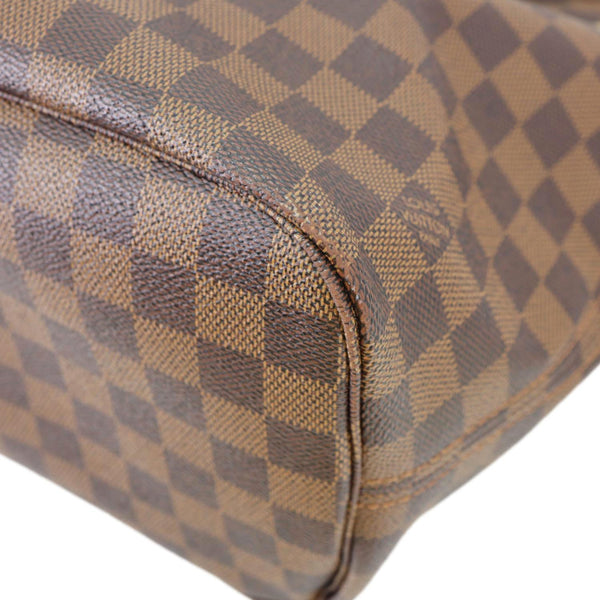 LOUIS VUITTON Neverfull MM Damier Ebene Tote Bag Brown