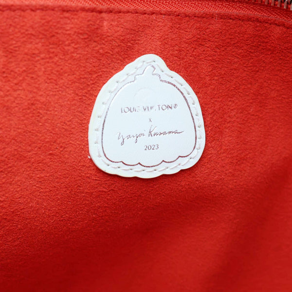 LOUIS VUITTON x Yayoi Kusama Neverfull MM  Infinity Dots Empreinte Leather Tote Bag Red