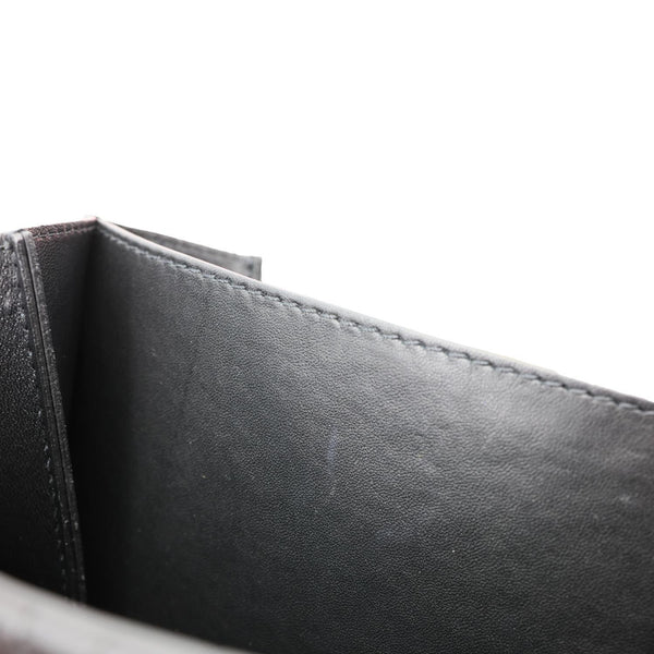 VERSACE Virtus Leather Top Handle Shoulder Bag Black