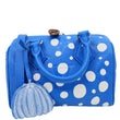 LOUIS VUITTON x Yayoi Kusama Speedy 20 Bandouliere Empreinte Infinity Dots Crossbody Bag Blue