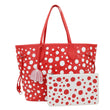 LOUIS VUITTON x Yayoi Kusama Neverfull MM  Infinity Dots Empreinte Leather Tote Bag Red