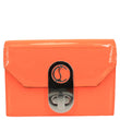 CHRISTIAN LOUBOUTIN Mini Elisa Patent Leather Card Holder Orange